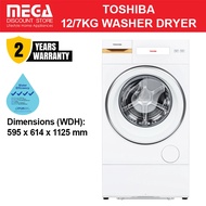 TOSHIBA TWD-T39BZP130MWS(WW) 12/7KG WASHER DRYER | 4 Ticks