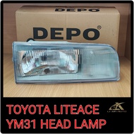 DEPO TOYOTA LITEACE YM31,KM36 1990-1995 HEAD LAMP HEAD LIGHT LAMPU BESAR DEPAN KERETA
