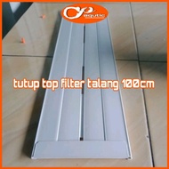 tutup filter talang/tutup talang pvc/filter talang aquarium100cm