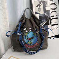New Japanese Ballchain Snoopy Embroidered Environmentally Friendly Bag Nylon Bag Shopping Bag One-sh