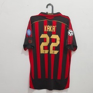 jersey retro Milan 2007 kaka full patch size XL