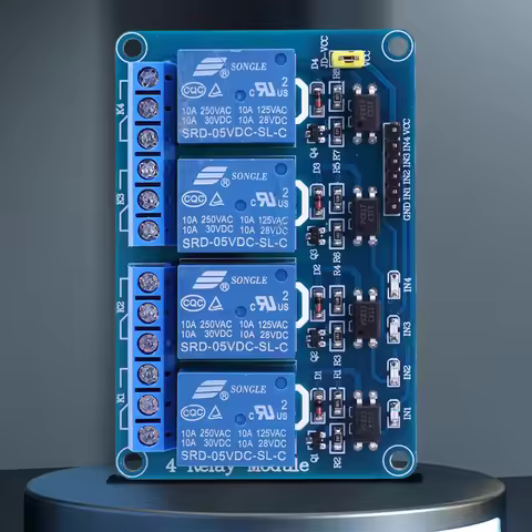 5V 12V 4-Channel Relay Module with Optocoupler Relay 4 Channel Relay Board AVR 51 PIC Expansion Boar