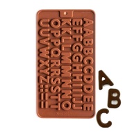 Silicone molds for chocolate pudding, letters, numbers, characters silicone mould
