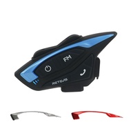 RETEVIS EZTalk 3A Intercom Motorcycle Helmet Bluetooth Headset IP67 Waterproof Headset with FM Radio
