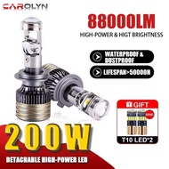 carolyn  H4 H7 Canbus Car Headlight Mini Lens H11 H8 9005 9006 HB3 HB4 LED Projector Bulb 6000K Auto