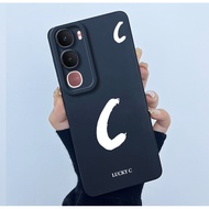 เคสสำหรับ Vivo Y31 5G แบบฝาปิดมีตัวอักษรเริ่มต้นนำโชคซิลิโคนนิ่มด้านเคสกันกระแทกสำหรับ Vivo Y31 Y 31