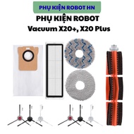 Xiaomi Vaccum X20 Plus, X20+ robot vacuum cleaner accessories: Side brush, main, hepa filter, Cleani