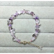D2543 Natural Crystal Raw Ore/Super Seven Conformal Bracelet Each Weight: 11g Size Approximately: Wi