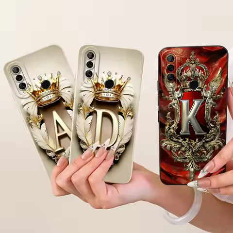 For Huawei Y9 Prime 2019 Case Huawei Y9s Cool Crown Letters Cover Soft TPU Phone Case For Huawei Y9 