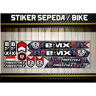 BMX bicycle sticker Striping, simple motif sticker, BMX bicycle sticker variations