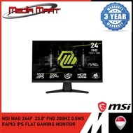 MSI MAG 244F 23.8” FHD | 200HZ | 0.5MS | RAPID IPS FLAT GAMING MONITOR