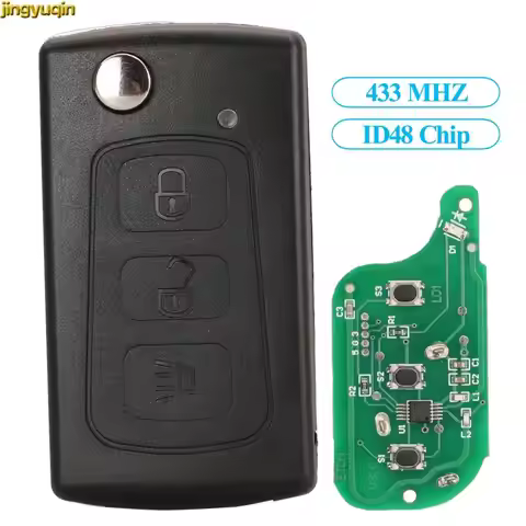 Jingyuqin Remote Flip Car Key Control Gernuine Parts 433Mhz ID48 For Great Wall Haval Hover H3 H5 3 