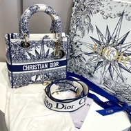 DIOR 刺繡黛妃包 限定款中號