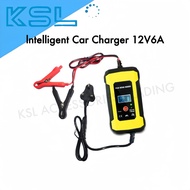 Battery Charger For Car Motorcycle Lorry 12V6A Pengecas Bateri Kereta Motor Lori