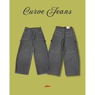 AHOLICBKK | CURVE JEANS-Pants Barrel Baggy Jeans Women