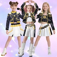 KPOP DEMON HUNTERS Cosplay Costume RUMI ZOEY MIRA Outfit Black/White KPOP Stage Performance Outfit