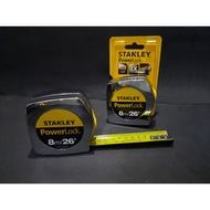STANLEY POWERLOCK STHT33428-8 Measuring Tape/ 8 Meter STANLEY Measuring Tape/ Tape Ukur/ Tali Tape