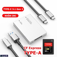 CF Express CFExpress Type-A Type-B USB 3.1 Gen2 High Speed 10Gbps Card Reader Type A B TypeA