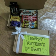 Fathers Day Chocolate Surprise Gift Bouquet  Custom Box for Birthday  Anniversary Graduation Newborn