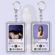 Popular Female Singer Keychain for Women Accessories Music Drivers License Good 4 U Vampire Keying J