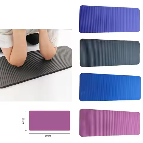 1x Yoga Mat Anti-Skid Sports Fitness Mat 1.5cm Thick Comfort Rubber Yoga Matt For Exercise Yoga And 