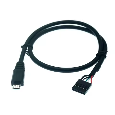 50cm Micro USB 5Pin Male To Dupont 5 Pin Female Header Motherboard Adapter Cable Spacing 2.54mm