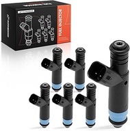 A-Premium Fuel Injectors Set of 6 Compatible with Ford Taurus 2000 3.0L, Replace# YF1Z9H529A, YF1Z9F