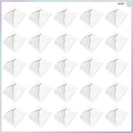 100 Pcs Jewellery Storage Bags Jewelry Mesh Pouch Groceries 70.00X1.30X0.60CM White PP  junshaoyipin