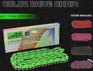 AJI RACING COLOUR CHAIN SPROCKET CHAIN 415H 415 H 132L * BLACK / PINK / RED / GREEN / PURPLE / ORANG