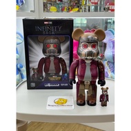 [Pre-Order] BE@RBRICK x Marvel Star-Lord 100%+400% Guardians of the Galaxy starlord Peter Quill bearbrick