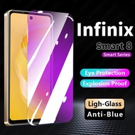 Anti Blue Ray Light Tempered Glass for Infinix Zero 30 4G Smart 5 7 8 Hot 30i 40i 40 Pro Note 12 G96