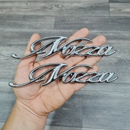 [CHUYÊN TEM] TEM CHỮ XE NOZZA NỔI XI BÓNG TRANG TRÍ XE CAO CẤP SIÊU ĐẸP