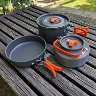 Panci Set Camping Q2 8303 / Panci set camping ada teko nya / Fry Pan lengkap