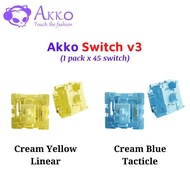 Switch AKKO CREAM YELLOW / BLUE V3 Switch (1 Switch) - Genuine Product