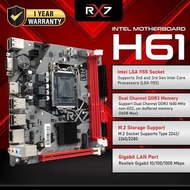 MOTHERBOARD H61 INTEL LGA 1155 ORIGINAL SUPPORT CORE I7 I5 I3 Motherboard PC Gaming