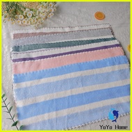 ❡ Hot sale Microfiber Bimpo towel cotton face towel makapal for adult and kids hand Stripe towel 12