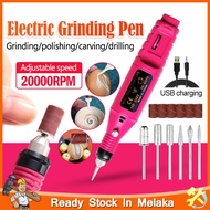 Electric Grinder Mini Grinder Engraver Pen Cordless Sander Machine Set Engraving Grinding Polisher Electric Drill Kit 12pcs Accessories