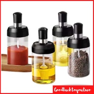 GSDPK-2in1 Glass Jar Spice Airtight Containers Condiment Salt Seasoning Storage Bottle Spice Jars