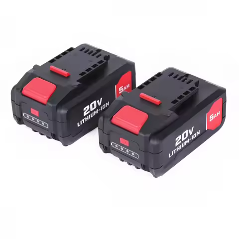 2Packs 20V 5Ah High Cap-acity Lithium-Ion Battery Replacement for BAUER 20V Cordless Tools And Charg