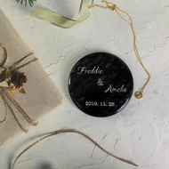 【客製化】大理石雷雕文字杯墊 (全館單筆消費滿399即可加價購)