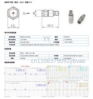 9KHz-26.5GHz 50V 2W SMA RF Microwave Coaxial Isolator/DC Block