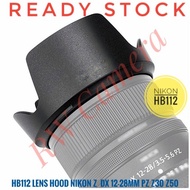 HB-112 HB112 Hood Lens Nikon Z DX 12-28mm PZ VR Lens 12-28 mm HB112 Z30 Z50 Z50II NZ