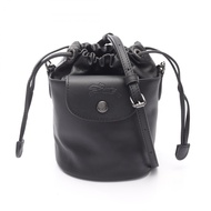 [二手] Longchamp Le Pliage Extra XS 水桶包，10317987001，黑色皮革。