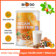 Bột Đậu Hạt Rau Củ Vegan Protein Thuần Chay - Bí Đỏ Food - Ngũ Cốc Rau Củ Giàu Protein