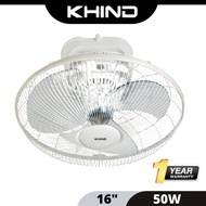 KHIND 16" inch Auto Fan AF 1601/ 360 pusing Kipas Ceiling