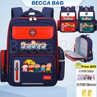 Beccabag ergo nomic waist-protect water-proof cartoon primry kids boy school bag bagpack backpack sc