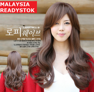 natural long hair wig women curly wigs woman malaysia readystok rambut palsu wanita panjang