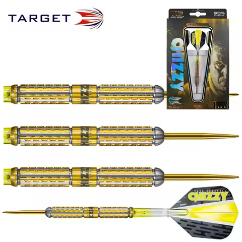 Targs CHIZZY CHISNALL Series 22g, 90% Tungsten Gold Edition Tungsten Darts