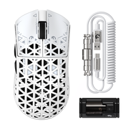 MAMBASNAKE X ATTACK SHARK M5อัลตร้าคาร์บอนไฟเบอร์เมาส์สำหรับเล่นเกมส์ไร้สาย8Khz พร้อม PAW3950MAX