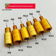 ALLGOODS Fishing Net Adaptor 8mm to 10mm Aluminum Alloy DIY Aaccessory 8mm to 12mm 10mm to 8mm Fishi